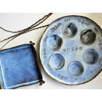 Pessach-Set Seder Und Mazza Tablett, Handgefertigte Keramik in Israel, Expressversand von RebeccaKahanCeramics
