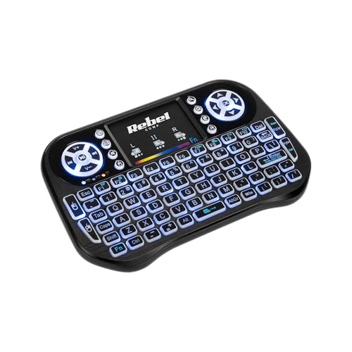 Mini-Funktastatur SMART TV LED USB 2,4 GHz Touchpad Rebel Q5 von Rebel Electro