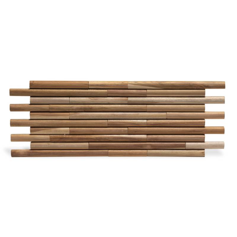 Rebel of Styles Holzverblender UltraWood Teak Round 50 cm x 20 cm Braun von Rebel of Styles