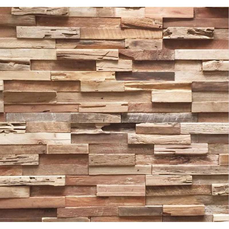 Rebel of Styles Verblender Colorado Holz Teak 18 cm x 49,5 cm FSC® von Rebel of Styles