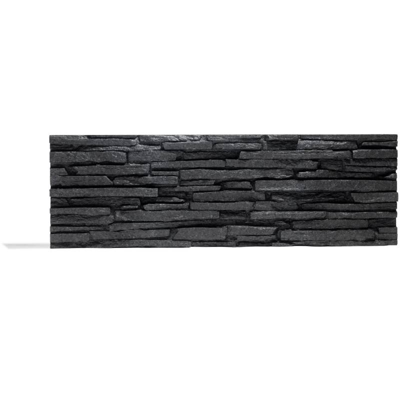 Rebel of Styles Verblender Tasso EPS-Schaumstoff Schwarz 18,7 cm x 57,4 cm von Rebel of Styles