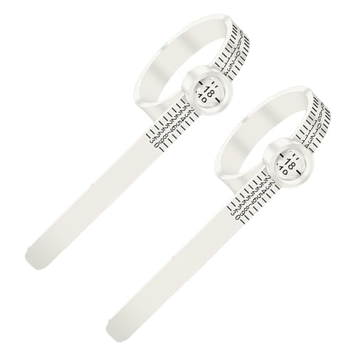 2pcs Ringe Messer Ringe Sizer Messwerkzeug Wiederverwendbares Fingergröße Messwerkzeug Schmucktechnik Instrument Instrument von Rebellious