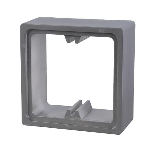 2pcs Schwarze Kunststofflichtschalter Abdeckungen Teller Selbstklebende Quadratische Form Wandschalter Aufkleber Für Home Decoration Protective Light Frame von Rebellious