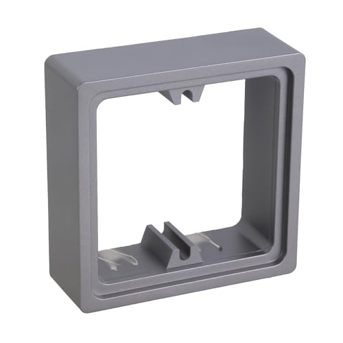 2pcs Schwarze Kunststofflichtschalter Abdeckungen Teller Selbstklebende Quadratische Form Wandschalter Aufkleber Für Home Decoration Protective Light Frame von Rebellious