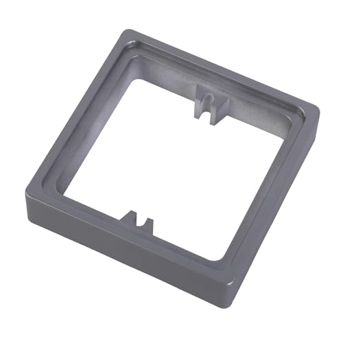 2pcs Schwarze Kunststofflichtschalter Abdeckungen Teller Selbstklebende Quadratische Form Wandschalter Aufkleber Für Home Decoration Protective Light Frame von Rebellious