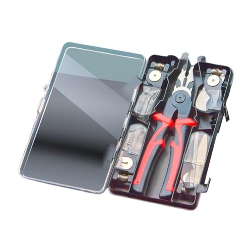 Rebellious 5 in 1 Multitool Zange Tragbare Handwerkzeuge Austauschbare Kopf Crimpzange Draht Rutschfester Griff Drahtschneider 5 in 1 Zange Werkzeug Set von Rebellious