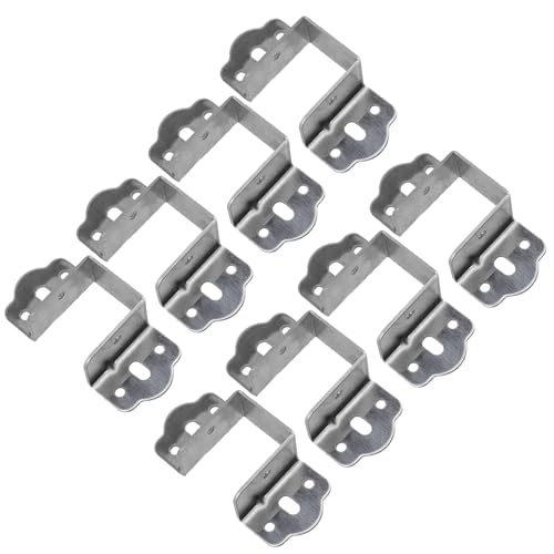 8pcs Bettanschlüsse Metallmöbel Halterungen Bettrahmenklemmen Für Feste Rahmenunterstützung Und Nicht Korrosionsschutzstabilisatoren von Rebellious