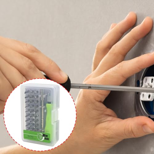 Essentiell 32 Teilige Schraubendreher Set Für Diyer Enthusiasten Professionelle Haushaltswartung Mit Magnetspitze Sonderedriver Kit von Rebellious