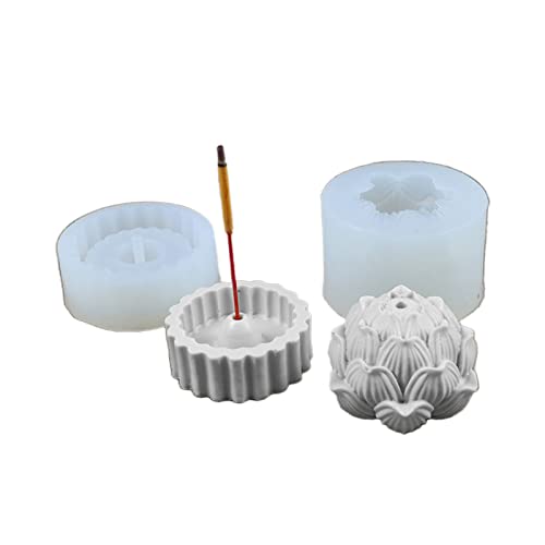 Rebellious 2Pcs Weihrauch Form Weihrauch Stick Basis Silikon Form Weihrauch Tablett Epoxidharz Mold Home Dekora von Rebellious