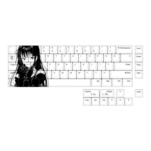 Rebellious 75Keys Keycap Set Originalhöhe 5Sides Dye Sublimation Zum Anpassen Der Tastaturschlüsselkaps Einfach Zu Ersetzen Zu Ersetzen von Rebellious