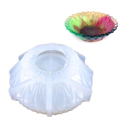 Rebellious Ablage Silikonform Aufbewahrungsbox Kristall Epoxidharz Gussformen Schmuck Tablett Gipsform Home Decor von Rebellious