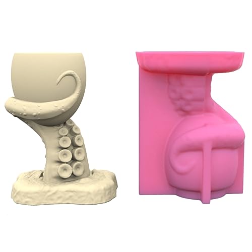 Rebellious Antenne Gips Silikonform Sukkulenten Beton Blumentopf Vase Gips Zementform Tonform Kerzenhalter Form von Rebellious