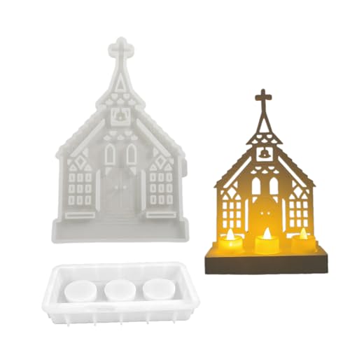 Rebellious Gips-Kerzenständer-Silikonform, Kerzengrundform, Kirchenkreuz-Kerzenhalter-Formen, Plug-in-Dekorationsherstellungsform von Rebellious