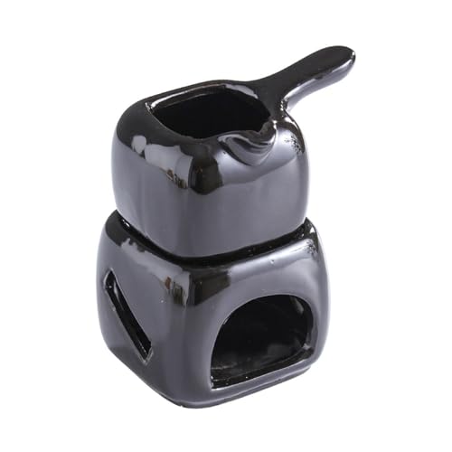 Rebellious Keramik Schokoladen Fondue Tassen Aromatherapies Ölbrenner Für Dessert Meeresfrüchte Butterwärme Ätherische Öl Diffusor Keramik Schokoladenwärmer von Rebellious