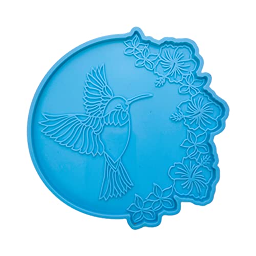 Rebellious Kristall Achat Untersetzer Form für Kreative Kolibri Becher Pad Harz Casting Form Schmuck Tasse Matte Silikon Casting Ep von Rebellious