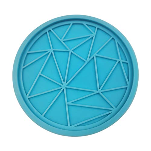 Rebellious Kunst Kristall Achat Untersetzer Form Geometrische Kreis Runde Becher Pad Harz Casting Form Schmuck Machen Silikon E von Rebellious