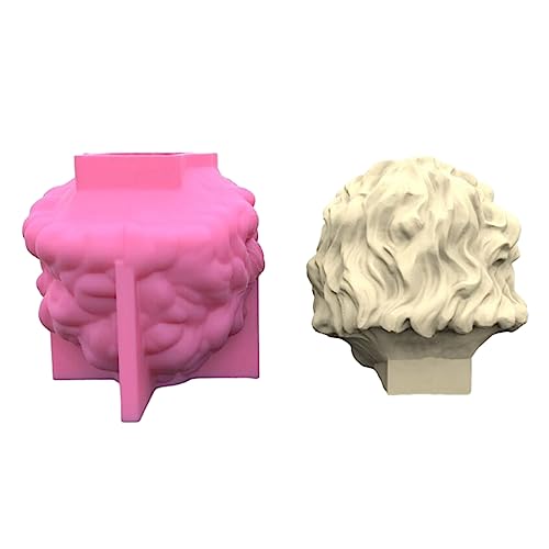 Rebellious Löwenköpfe Dekoration 3D Kerze Seifenform Kerze Epoxidform handgemachte Kerzen Wachs Seifenformen zur Dekorati von Rebellious