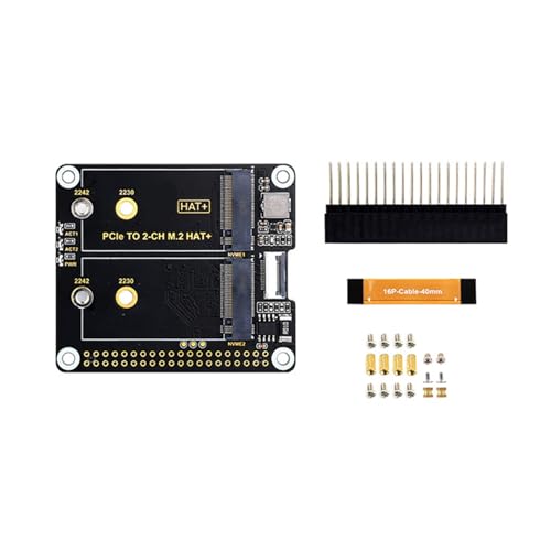 Rebellious PCIe Zu Zwei Kanal Adapterplatine HAT Unterstützt 2230 2242 SSD Rebellious PCIe Zu Zwei Kanal Adapterplatine HAT Unterstützt 2230 2242 SSD von Rebellious