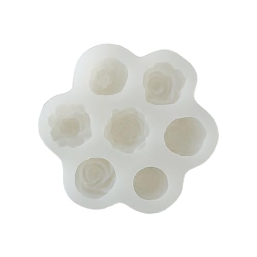 Rebellious Rose Pfingstrose Gips Kerze Silikonform Harz Epoxy Halloween Handwerk Ornament Schmuck Kerzenherstellung Werkz von Rebellious