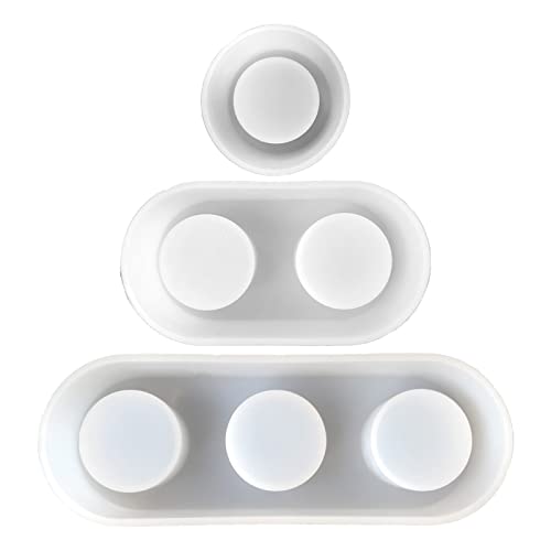 Rebellious Runde Form Kerzenhalter Formen für Harz Epoxidharz Gussform für Kerzenständer Schmuck Tablett Hochzeit Home Tischdek von Rebellious