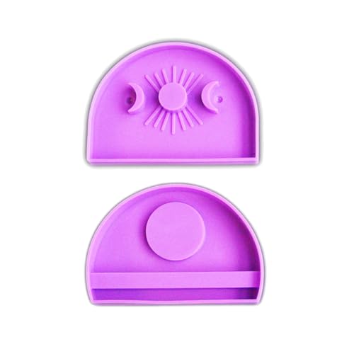 Rebellious Sonne Mond Kerzenständer Silikonform Kerzengrundform Aromatherapie Kerzenhalter Formen für Teelicht Kerzenhalter von Rebellious