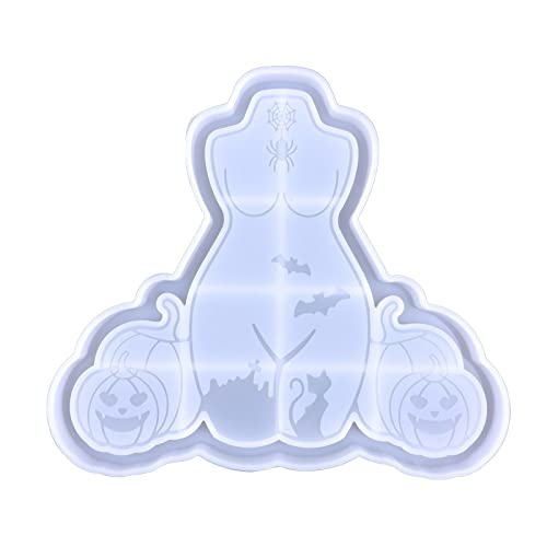Rebellious Tablett Harz Formen Frau Tablett Silikon Formen für Schmuck Teller Gericht Epoxidharz Gießen Hause Halloween von Rebellious