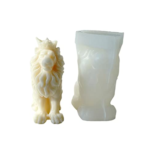Rebellious Tierform Silikon-Kerzenform Löwe-König Gips Epoxidharzform handgemachte Kerzenform Geschenk Home Craft-Dekor Rebellious Tierform Silikon-Kerzenform Löwe-König Gips Epoxidharzform handgemachte Kerzenform Geschenk Home Craft-Dekor von Rebellious