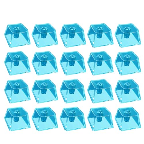 Rebellious Transparente Crystal Mechanical Keyboard PC Blanks Backbeleuchtungstaste Originalhöhe Für Switches 20pcs Transparente Schlüsselkaps von Rebellious