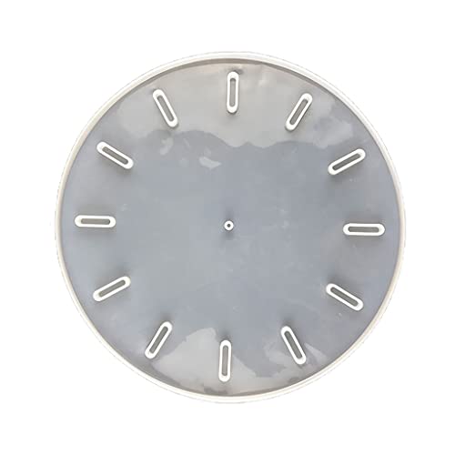 Rebellious Uhr Silikonform quadratische runde Uhr Harzform Wandbehang dekorativer Spiegel Harz Epoxidform handgemachtes Werkzeu von Rebellious