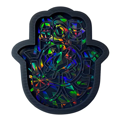 Rebellious hausgemachte Tablett Form Kaffee Untersetzer Licht und Schatten Silikon Form Kristall unregelmäßige Palme Tischset F von Rebellious