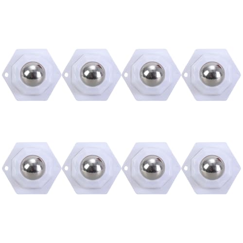 Set Von 8 Praktischen Klebstoffrunden Für Möbel Mit Robusten Edelstahlperlen Für Easy Transport Easy Installation Wheel von Rebellious