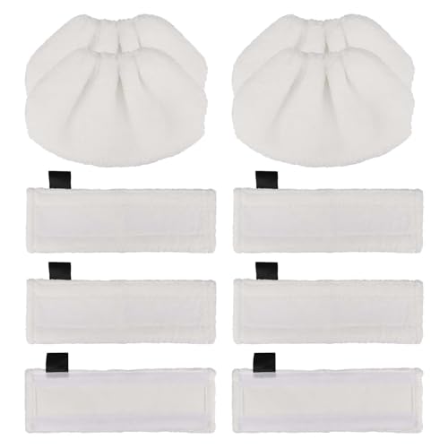 Rebirthcare 10 Stück dampfreiniger zubehör für kärcher Easyfix SC1 SC2 SC3 SC4 SC5 Mikrofaser-Tuchset für Kärcher ersatzmikrofaser 6 Bodendüse + 4 Handdüse von Rebirthcare