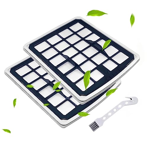 Rebirthcare 2 Filter für EUREKA Apollo Staubsaugern AK9/AK10 Ersatzfilter für EUREKA NF Apollo Beutelloser Ersatzteile für Eureka V18C01A-200 Zubehör für Midea VCS41S160 VCS42S200 Staubsauger von Rebirthcare