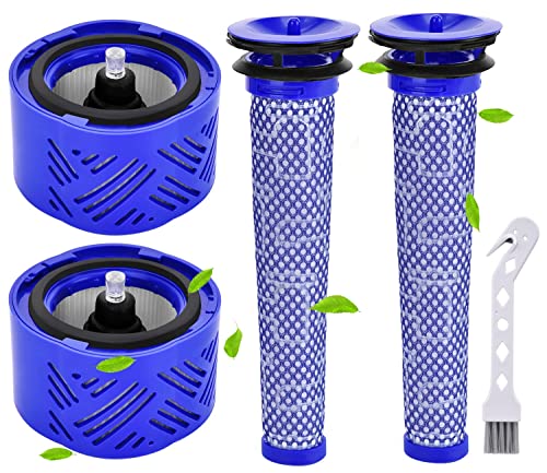 Rebirthcare 2 Sets ersetzt Filter für dy.Son v6 ersatzteile staubsauger Filter für dy.Son v6 Animal pro total clean Absolute Slim Motorhead Trigger Plus ersatzfilter motorfilter v6 von Rebirthcare