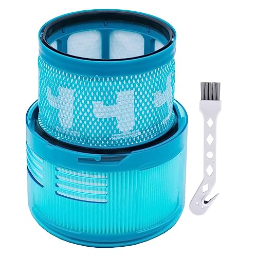 Rebirthcare Gen5 Detect Filter für Dy.son G5 Detect, G5 Detect Absolute Akku Staubsauger Filter Ersatzfilter Ersatzteile Zubehör mit Reinigungsbürste von Rebirthcare