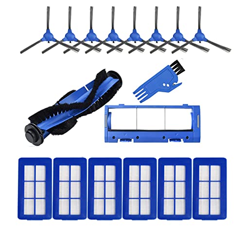 Rebirthcare Zubehör für Eufy für RoboVac 11S Max 15C Max 30C Max 35C Max 39 Max G10 Hybrid G20 G30 Hybrid Edge Saugroboter Ersatzteile Staubsauger Rollbürsten Hepa Filter Seitenbürsten Bürstenschutz von Rebirthcare