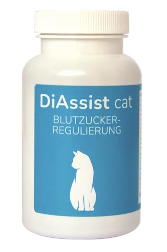 DiAssist Cat Ergänzungsfuttermittel: Kann zur Butzuckerregulierung für Katzen beitragen und Wohlbefinden fördern, Enthält Pep2Dia, Einfache Anwendung, 180 Tabletten von reboVet
