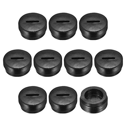 Rebower 10 Stk Kohlebürsten-Halterkappen Kunststoff-Abdeckkappen [für Motorbürsten] - 18 mm AD/8 mm von Rebower