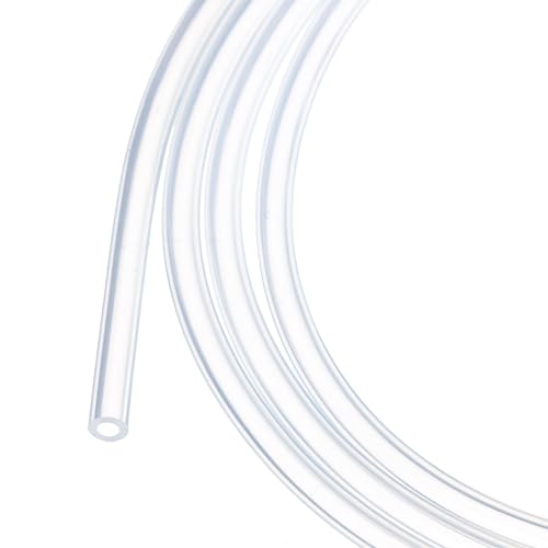 Rebower Silikonschlauch Lebensmittelecht 1.5mm ID x 3 mm OD, 1 Meter Kondensatschlauch, Transparenter Wasserleitung für Pumpen, Siphons, Entwässerung, Bewässerung von Rebower