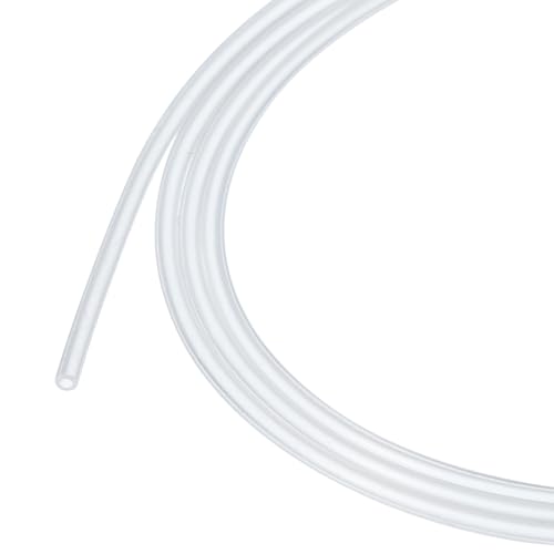 Rebower 33ft Silikonschlauch 0,5 mm ID 1 mm OD Transparenter Industrie-Kunststoffschlauch Reine Silikonschläuche für Pumpen, Ablassen, Bewässerung, Brauen von Rebower