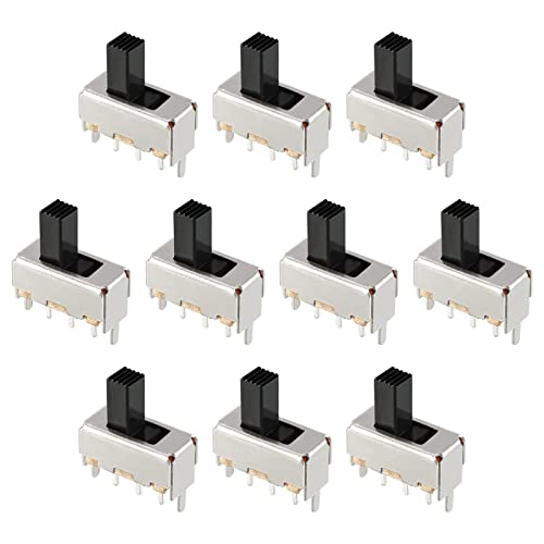 Rebower Kippschalter Verriegelung Schieber Kontrolle 3 Pin 1P2T [für Elektronisch Projekte] - 6mm/20Stk von Rebower