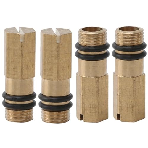 RecDec 4 Stück Küchenarmaturen Blindstopfen M10 Schraube Badezimmer Wasserhahn Heiß- und Kaltwassereinlass Endkappe Stopfen für Küchenspüle Armaturen mit herausziehbarem Sprühkopf Wasserhahnanschluss von RecDec