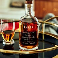 Ein Starkes Getränk Für Dad-Personalized Etched Spirit Decanter-Home-Bar/Bar-Wagen-Essentials Die Trinkpops-Custom-Geschenke Zum Vatertag von RecEtch