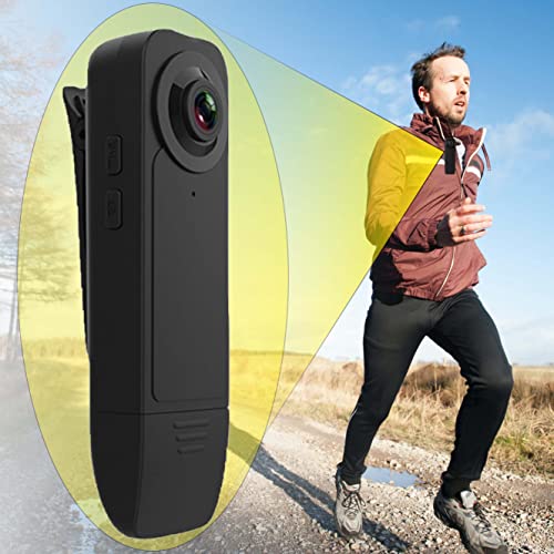 Recall Kleine Körperkamera 1080P Full HD Mini Kamera Body Wear Kamera, Fahrradkameras Radfahren Video Recorder, Tragbare Pocket Body Cams mit Rückenclip, Video- und Audio-Aufnahme, von Recall