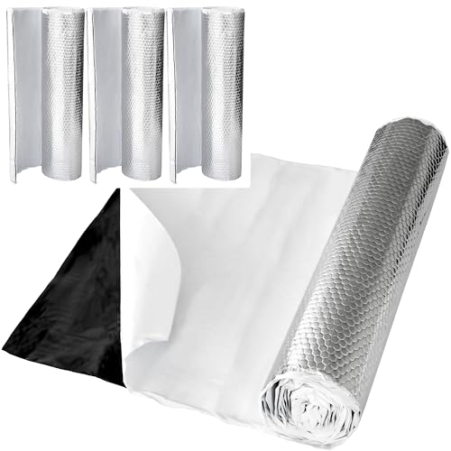 RECAMBO Alubutyl Dämmmatte - Höchste Schalldämmung: Reduziert Straßenlärm, Vibrationen, Rasseln - Selbstklebendes Anti Dröhn & Bitumen-Ersatz - 3 Rollen je 50cm x 400cm insgesamt 6m² Sparpaket RECAMBO Alubutyl Dämmmatte - Höchste Schalldämmung: Reduziert Straßenlärm, Vibrationen, Rasseln - Selbstklebendes Anti Dröhn & Bitumen-Ersatz - 3 Rollen je 50cm x 400cm insgesamt 6m² Sparpaket von Recambo