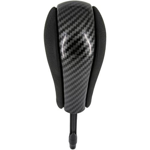 Recambo Schaltknauf Automatik passend für BMW 5er E60 E61, 2003-2010, Plug & Play, Auto Schalthebel Wahlhebel, schwarz - carbon von Recambo