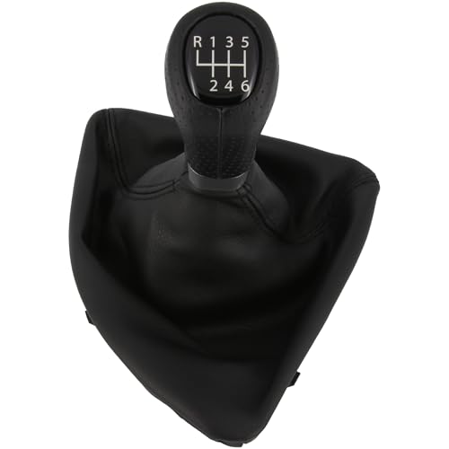 Schaltknauf + Schaltsack Set 6 Gang passend für BMW 1er, E82 E88, 2006-2013, Plug & Play, Auto Schalthebel Schaltmanschette, mit Rahmen, schwarz Schaltknauf + Schaltsack Set 6 Gang passend für BMW 1er, E82 E88, 2006-2013, Plug & Play, Auto Schalthebel Schaltmanschette, mit Rahmen, schwarz von Recambo