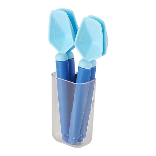 Reccisokz Rec 4er Set Verschlussclips Mit Messlöffel,Clips für Tüten,Verschlussklammern,Küchenclip,Tütenclips,Gadgets Praktisch,Ausschüttbare Körner,Frischeclips von Reccisokz