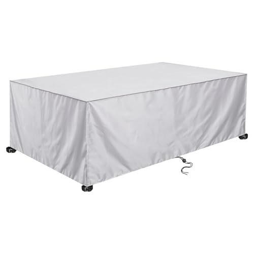 Rechteckig Abdeckung für Gartenmöbel, wasserdichte Schutzhülle 420D Oxford Gewebe UV-Beständiges Abdeckplane für Gartentische und Möbelsets-Silver|| 135x135x75cm/53x53x30in Rechteckig Abdeckung für Gartenmöbel, wasserdichte Schutzhülle 420D Oxford Gewebe UV-Beständiges Abdeckplane für Gartentische und Möbelsets-Silver|| 135x135x75cm/53x53x30in von Rechteckig