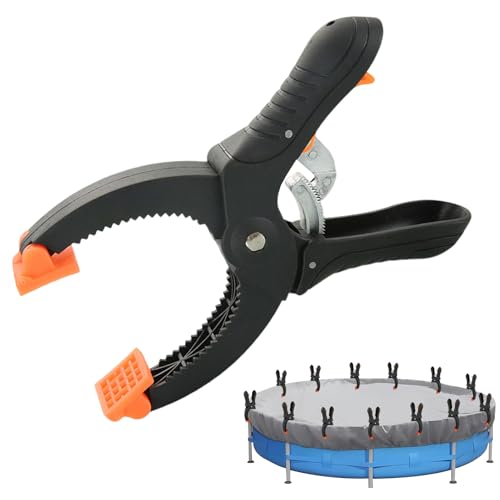 Große Poolabdeckungsclips – rutschfeste Kunststoffclips mit selbstverriegelndem Mechanismus, für große oberirdische Poolabdeckungen – Langlebig, stark, einfach zu verwenden (1 Pcs) von Recitem